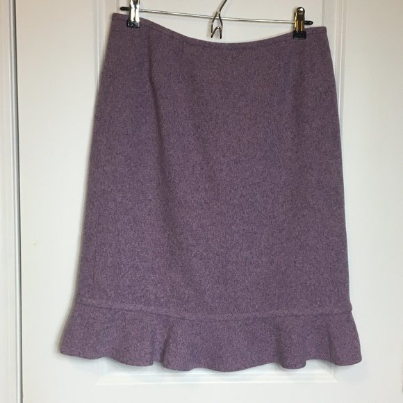 Kasper Dresses & Skirts - Kasper Purple Retro A-Line Peplum Hem Skirt 10P